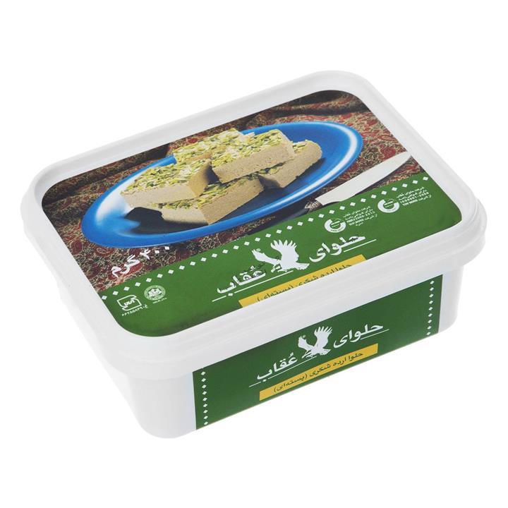 حلوا شکری پسته ای عقاب مقدار 400 گرم Oghab Halva Tahini with pistachio 400gr